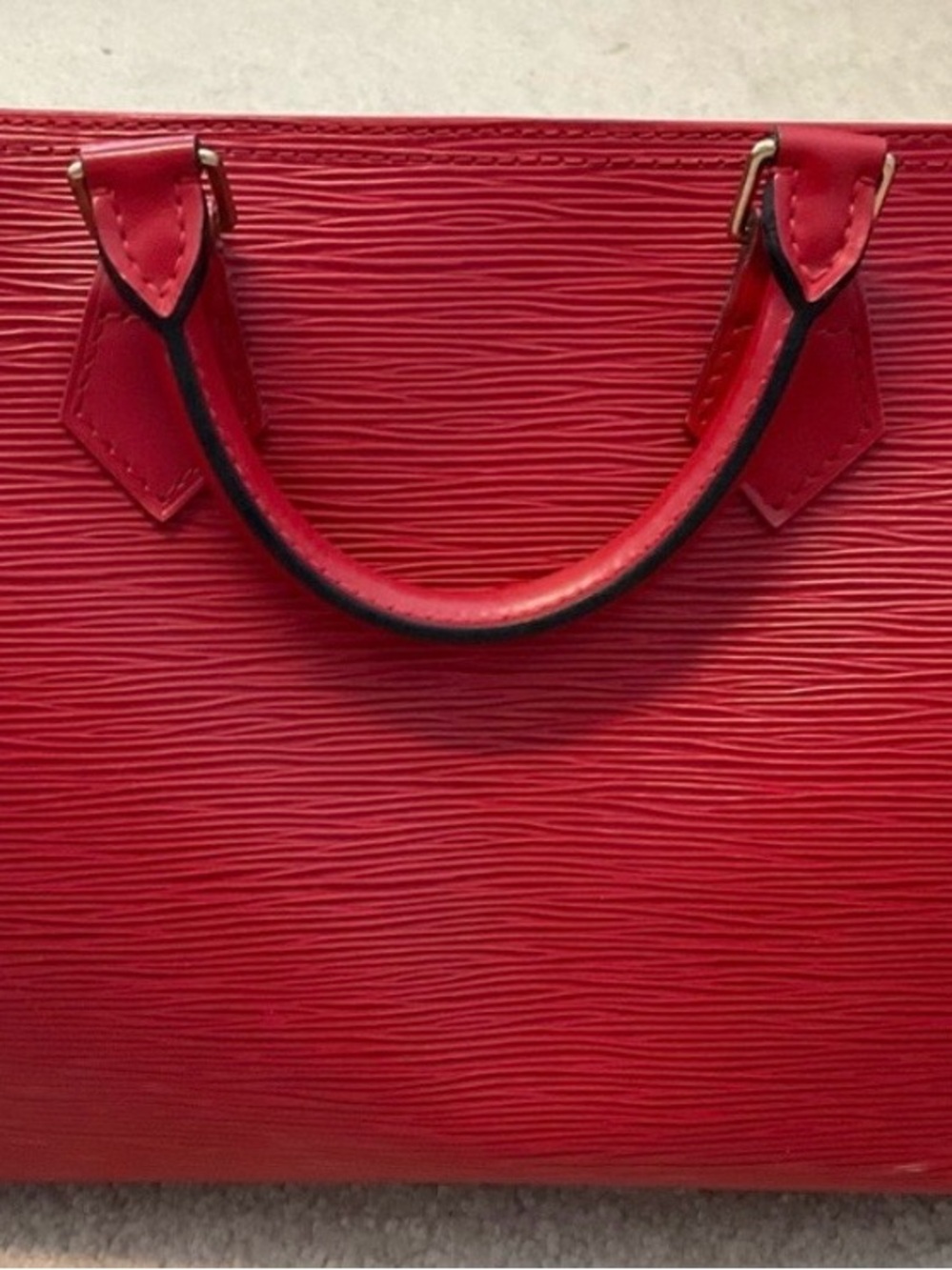 AuthenticVintage Louis Vuitton Red Epi Speedy 30 - Picture 2 of 14